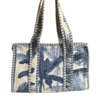 Tropical Print Quilted Tote Bag