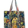 Blue Freda Print Quilted Tote Bag