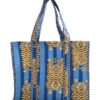 Turquoise Tibetian Tiger Quilted Tote Bag