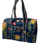 BLUE TROPICAL DUFFLE BAG