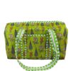 GREEN FLORAL DUFFLE BAG