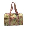 BEIGE TROPICAL DUFFLE BAG