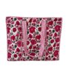 Rosy Red Quilted Tote Bag