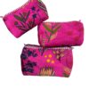 HOT PINK TROPICAL MULTI UTILITY POUCHES SET