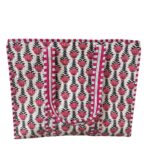 White Bloomcore Quilted Tote Bag
