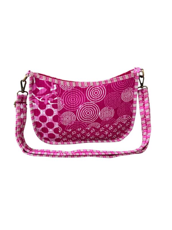 Pink Patch Look Print Sling Bag