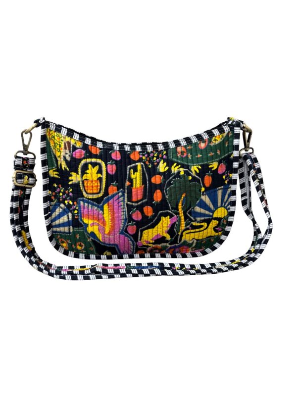 Black Neon Printed Sling Bag