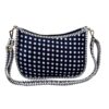Blue Checked Print Sling Bag